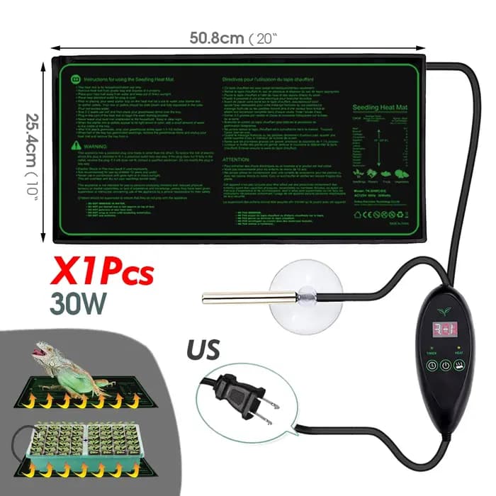 Plateaux de semis Boîte de germination avec chauffage 30W