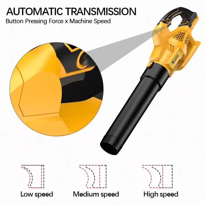 Souffleur d'air haute puissance électrique sans fil, outil de jardin, nettoyeur de cuir chevelu et de neige portable, batterie Dewalt 20V, EG 32000 tr/min, 6 vitesses
