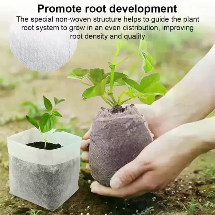 Time to Garden : paquet de 100 sacs de pépinière de graines respectueux de l'environnement