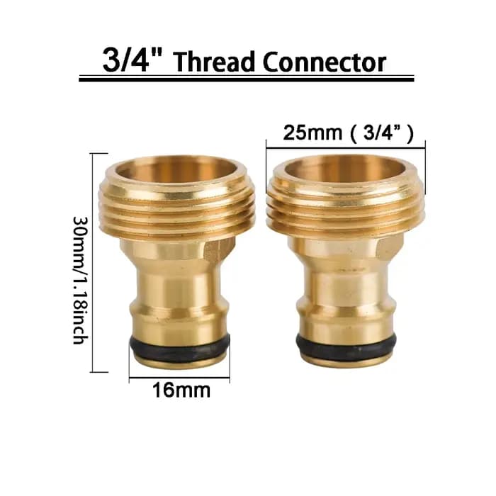 Adaptateur de tuyau d'arrosage à connexion rapide, 3 pièces, 1/2 "3/4" 1 ", filetage femelle/mâle, r