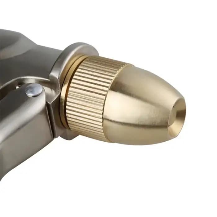 Pulvérisateur d'eau haute pression en métal pour jardin avec jet de tuyau pour pelouse, lavage de vo