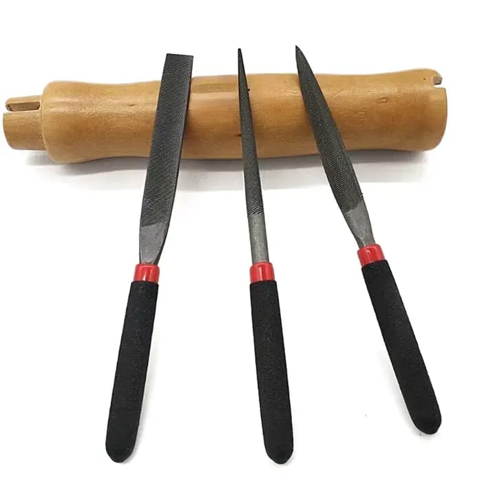 Boîte à outils d'artisanat; Ensemble de limes à aiguilles en acier