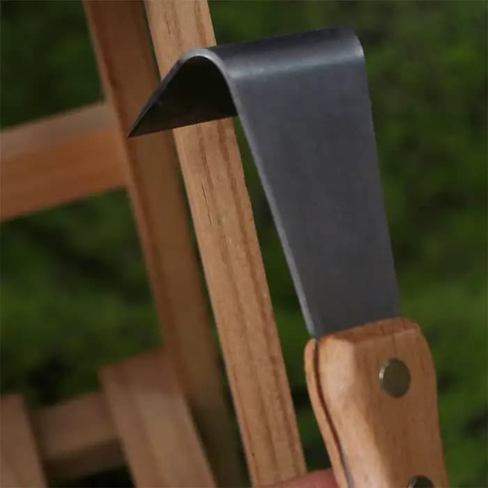 Grattoir à écorce d'arbre spécial, outil multifonctionnel et durable pour enlever l'écorce, manche en bois, écorceur lisse pour patio, pelouse, jardin
