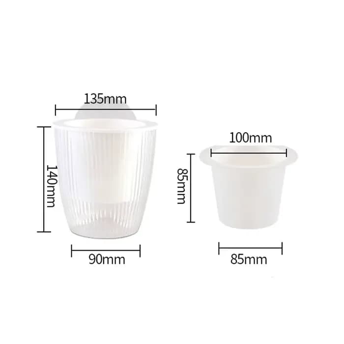 Pot de fleur à arrosage automatique avec trou de Drainage, pour plantes d'intérieur et d'extérieur,