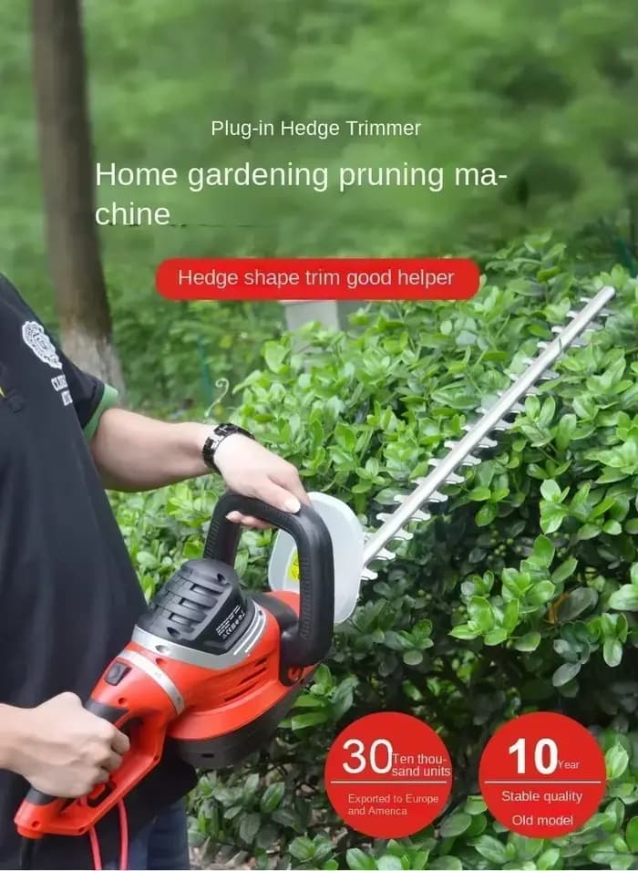 Taille-haie filaire Thomas Europe 220 V avec lame double action de 22 pouces et poignée ergonomique